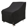 Modern Leisure Black Diamond Patio Lounge/Club Chair Cover, Waterproof, 35 in. L x 38 in. W x 31 in. H, Black 3083